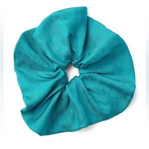 Nwt JIMMY CHOO
Silk Jovie Scrunchie Blue.  All over logo!